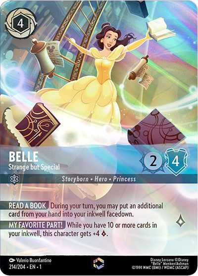 Lorcana card belle enchanted