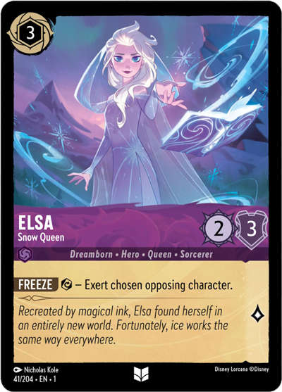 Lorcana card Elsa