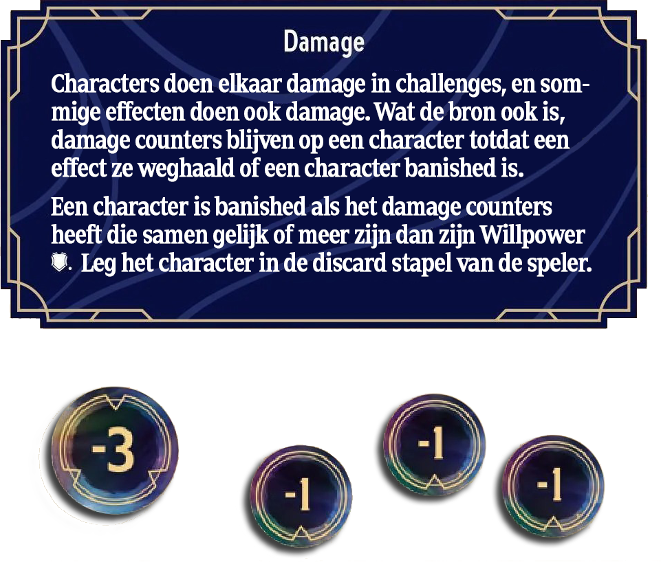 Lorcana damage uitleg