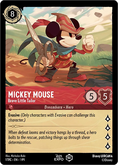 Lorcana card Mickey Mouse