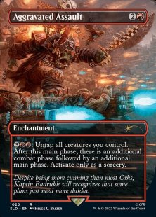 Aggravated Assault (Warhammer 40,000: Orks) (foil) (borderless)