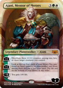 Ajani, Mentor of Heroes (foil) (borderless)