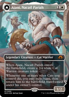 Ajani, Nacatl Pariah (textured foil) (borderless)