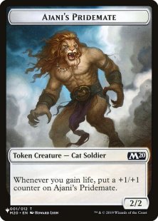 Ajani's Pridemate token (Core Set 2020) (2/2)