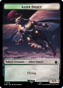 Alien Insect token (surge foil) (1/1)