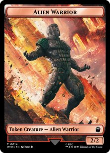 Alien Warrior token (foil) (2/2)
