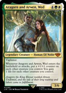 Aragorn and Arwen, Wed (foil)