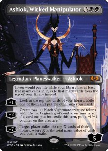 Ashiok, Wicked Manipulator (foil) (borderless)