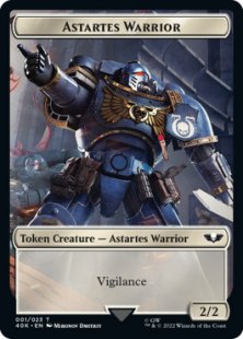 Astartes Warrior token (1) (surge foil) (2/2)