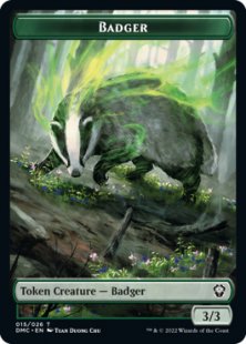 Badger token (foil) (3/3)