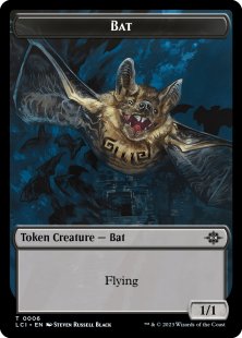 Bat token (foil) (1/1)
