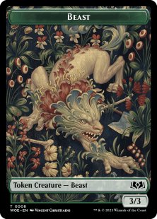 Beast token (foil) (3/3)