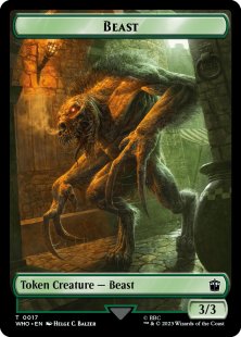Beast token (foil) (3/3)