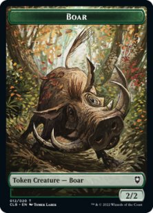 Boar token (foil) (2/2)