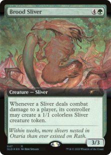Brood Sliver (foil) (extended art)