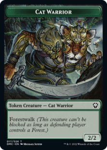 Cat Warrior token (2/2)