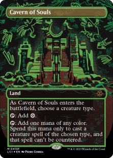 Cavern of Souls (#410f) (Neon Ink) (foil) (borderless)