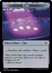 Clue token (#14) (foil)