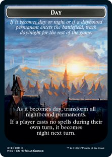 Day/Night reminder card - Innistrad: Midnight Hunt | Bazaar of Magic