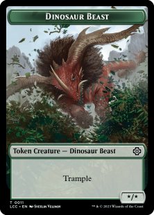 Dinosaur Beast token (*/*)
