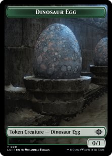 Dinosaur Egg token (#11) (foil) (0/1)