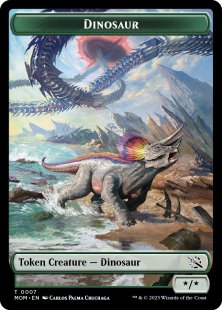 Dinosaur token (foil) (*/*)