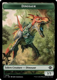 Dinosaur token (#10) (foil) (3/3)