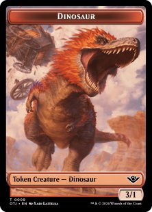 Dinosaur token (foil) (3/1)
