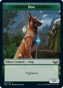 Dog token (foil) (3/1)