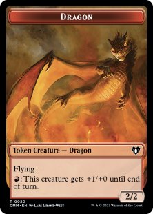 Dragon token (#20) (foil) (2/2)