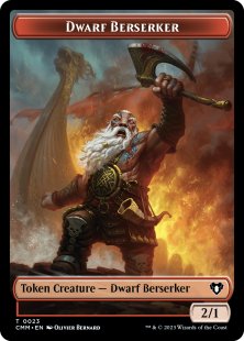 Dwarf Berserker token (2/1)