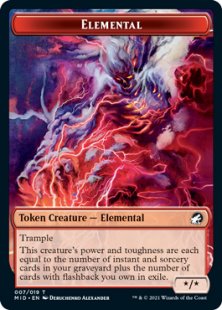 Elemental token (foil) (*/*)