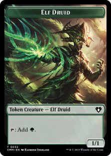 Elf Druid token (foil) (1/1)