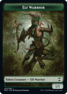 Elf Warrior token (1/1)