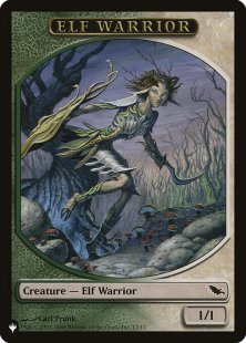 Elf Warrior token (Shadowmoor) (1/1)