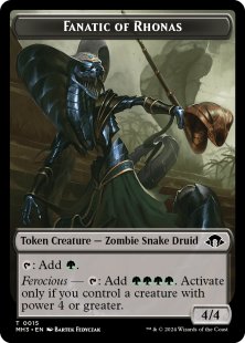 Fanatic of Rhonas Token (foil) (4/4)