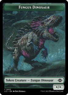Fungus Dinosaur token (#12) (foil) (*/*)