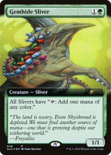 Gemhide Sliver (foil) (extended art)