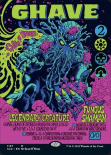 Ghave, Guru of Spores (Welcome to the Fungal) (foil) (borderless)