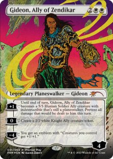 Gideon, Ally of Zendikar (foil) (borderless)