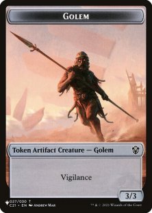 Golem token (#27) (Commander 2021) (3/3)