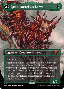 Grist, Voracious Larva (#446) (borderless)