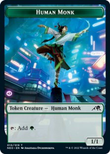 Human Monk token (foil) (1/1)