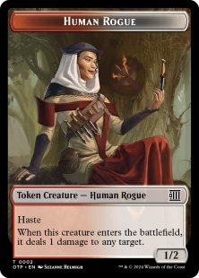 Human Rogue token (foil) (1/2)