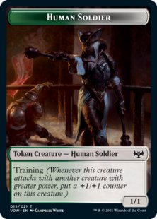 Human Soldier token (1/1)