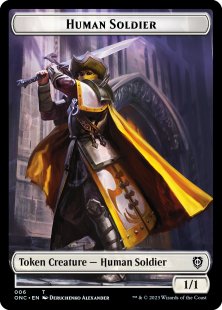 Human Soldier token (1/1)