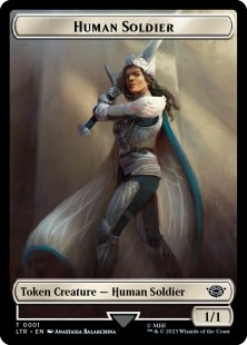 Human Soldier token (#1) (foil) (1/1)
