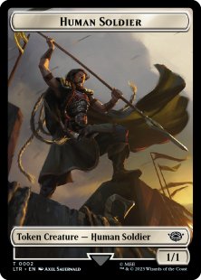 Human Soldier token (#2) (foil) (1/1)