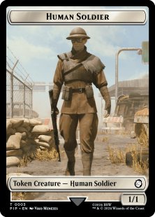 Human Soldier token (1/1)