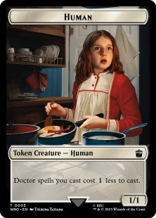 Human token (#5) (foil) (1/1)